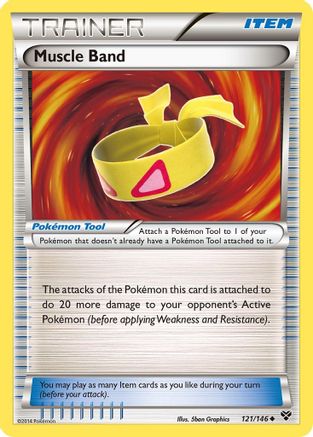 XY Base Set 121/146 Muscle Band - Uncommon