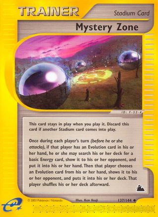 Skyridge 137 Mystery Zone - Reverse Holofoil - Uncommon