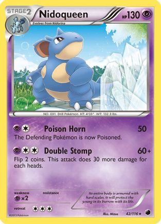 Plasma Freeze 042/116 Nidoqueen - Reverse Holofoil - Rare