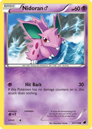 Plasma Freeze 043 Nidoran M - Common