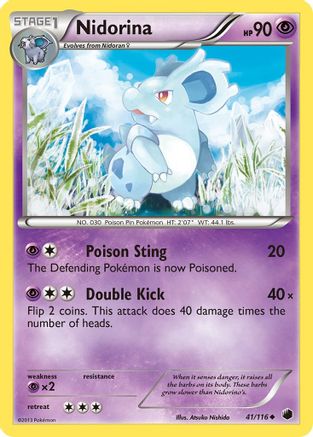 Plasma Freeze 041/116 Nidorina - Reverse Holofoil - Uncommon