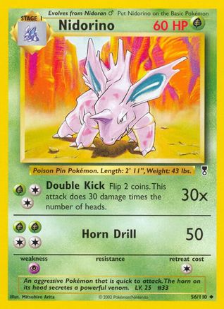 Legendary Collection 056 Nidorino - Reverse Holofoil - Uncommon