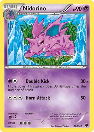 Plasma Freeze 044 Nidorino - Uncommon