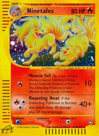 Aquapolis H19 Ninetales (H19) - Holofoil - Holo Rare