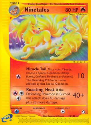 Aquapolis 025/147 Ninetales - Rare