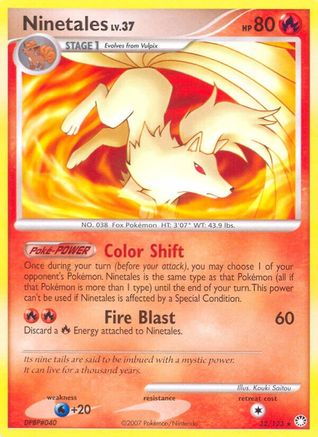 Mysterious Treasures /123 Ninetales - Reverse Holofoil - Rare