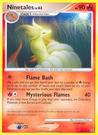 Platinum Ninetales - Reverse Holofoil - Rare