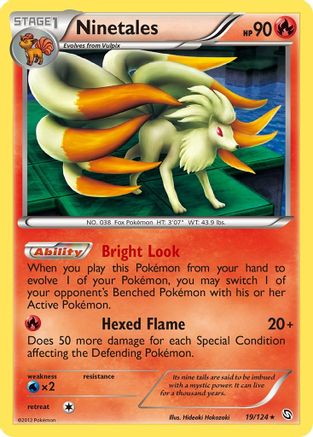 Dragons Exalted 019 Ninetales - Reverse Holofoil - Holo Rare