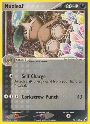 Crystal Guardians 039 Nuzleaf - Uncommon