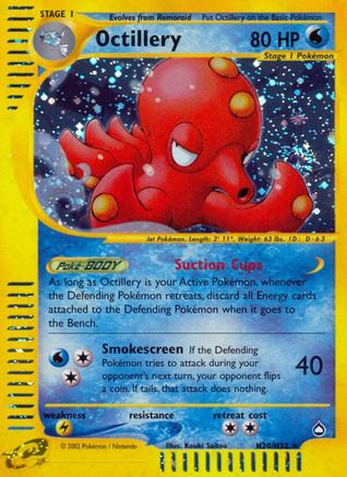 Aquapolis H20 Octillery (H20) - Holofoil - Holo Rare