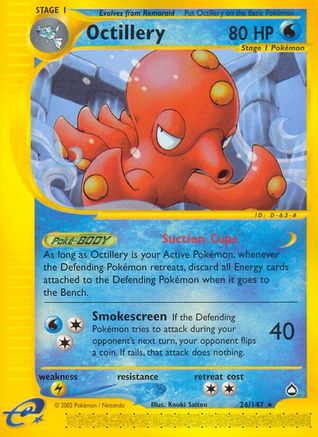 Aquapolis 026 Octillery - Rare