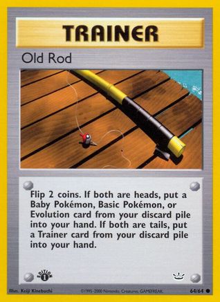 Neo Revelation 064/64 Old Rod - Unlimited - Common