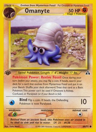 Neo Discovery 060/75 Omanyte - Unlimited - Common