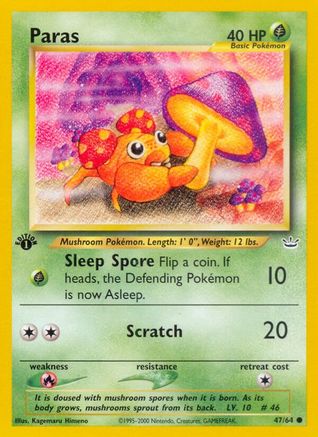 Neo Revelation 047/64 Paras - 1st Edition - Common