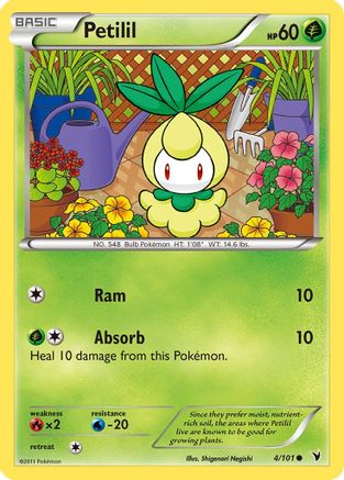 Noble Victories 004 Petilil - Reverse Holofoil - Common