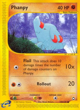 Aquapolis 100/147 Phanpy - Reverse Holofoil - Common