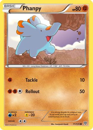 Plasma Storm 071/135 Phanpy - Common