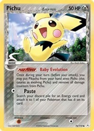 Holon Phantoms 076/110 Pichu (Delta Species) - Reverse Holofoil - Common