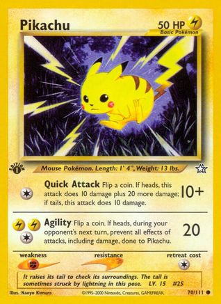 Neo Genesis 070/111 Pikachu - 1st Edition - Common