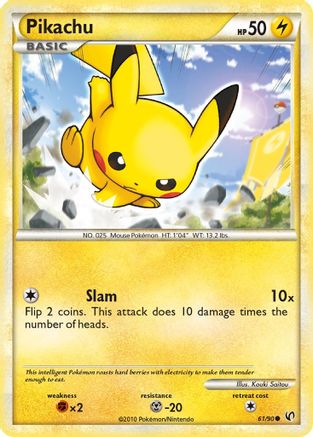 Undaunted 061 Pikachu - Reverse Holofoil - Common