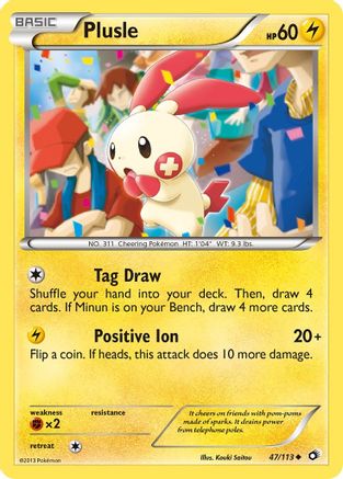 Legendary Treasures 047/113 Plusle - Uncommon