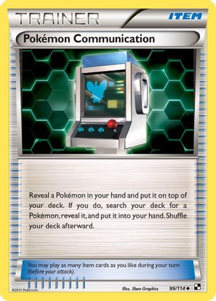 Black and White 099/114 Pokemon Communication - Uncommon