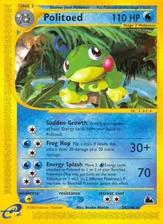 Skyridge 025 Politoed (25) - Rare