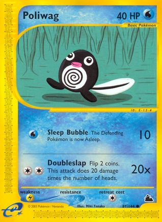 Skyridge 087 Poliwag - Reverse Holofoil - Common