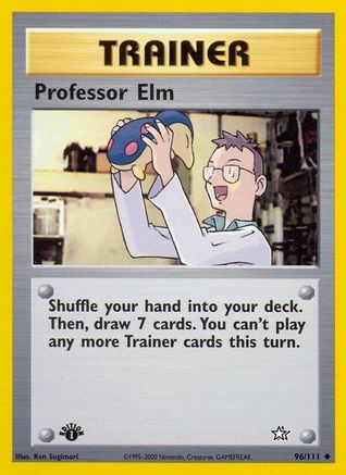 Neo Genesis 096/111 Professor Elm - Unlimited - Uncommon