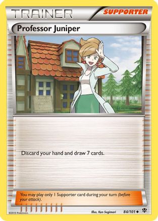 Plasma Blast 084/101 Professor Juniper - Reverse Holofoil - Uncommon