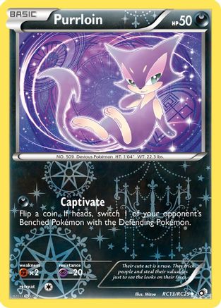 Legendary Treasures Radiant Collection RC13/RC25 Purrloin - Holofoil - Uncommon