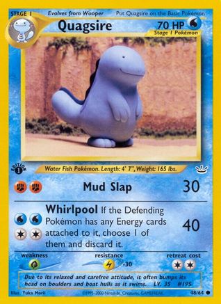 Neo Revelation 048/64 Quagsire - Unlimited - Common