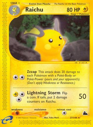 Skyridge 027 Raichu (27) - Rare