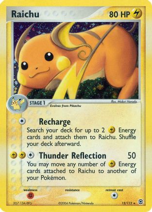 FireRed & LeafGreen Raichu - Holo Rare