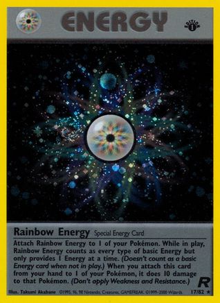 Team Rocket 017/82 Rainbow Energy (17) - Unlimited Holofoil - Holo Rare