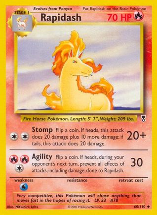 Legendary Collection 060/110 Rapidash - Reverse Holofoil - Uncommon