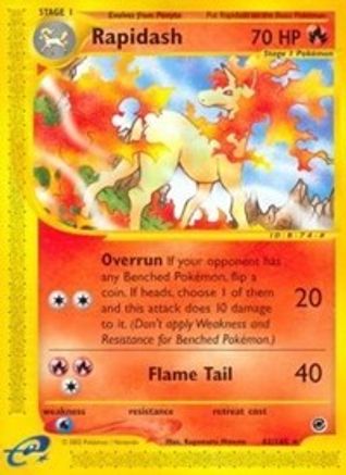 Expedition 062 Rapidash (62) - Reverse Holofoil - Rare