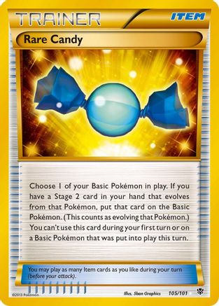 Plasma Blast 105 Rare Candy (105 Secret Rare) - Holofoil - Secret Rare