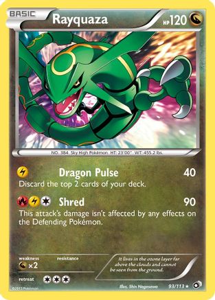 Legendary Treasures 093/113 Rayquaza - Reverse Holofoil - Holo Rare