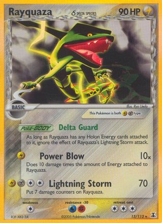 Delta Species 013 Rayquaza (Delta Species) - Holofoil - Holo Rare