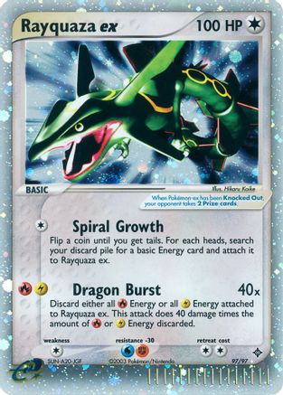 Dragon Rayquaza ex - Holofoil - Ultra Rare
