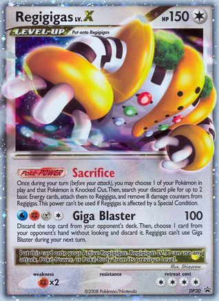 Diamond and Pearl Promos DP30 Regigigas LV.X - Holofoil - Promo