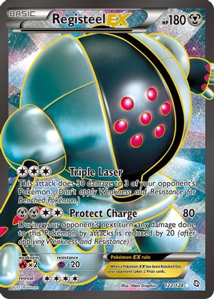 Dragons Exalted 122 Registeel EX (122 Full Art) - Holofoil - Ultra Rare