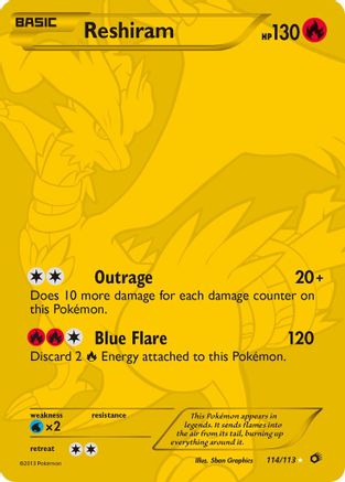 Legendary Treasures 114 Reshiram (114 Full Art Secret Rare) - Holofoil - Secret Rare