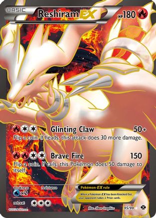 Next Destinies 095 Reshiram EX (95 Full Art) - Holofoil - Ultra Rare