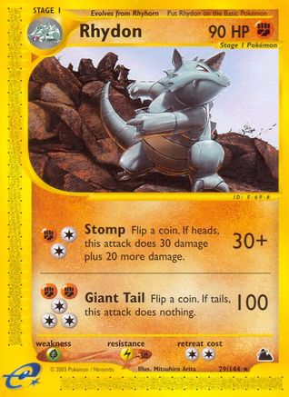 Skyridge 029 Rhydon (29) - Rare