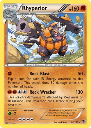 XY Base Set 062 Rhyperior - Holofoil - Holo Rare