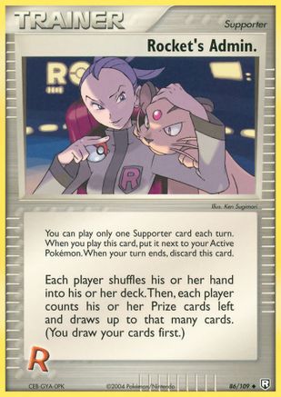Team Rocket Returns 086 Rocket's Admin. - Reverse Holofoil - Uncommon