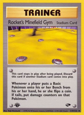 Gym Challenge 119/132 Rocket's Minefield Gym - Unlimited - Uncommon