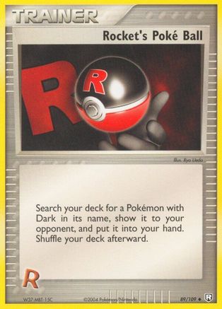 Team Rocket Returns 089 Rocket's Poke Ball - Reverse Holofoil - Uncommon